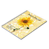 Yellow Sunflower Art Prayer Journal Notitieboek (Linkerzijde)