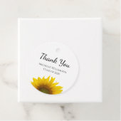 Yellow Sunflower Class of 2025 Afstuderen Dank U Bedankjes Labels (In situ)