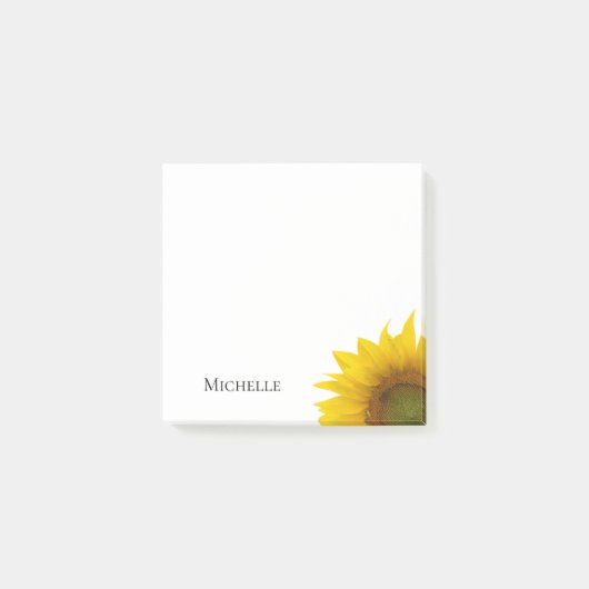Yellow Sunflower Cute Country Post-it® Notes (Voorkant)