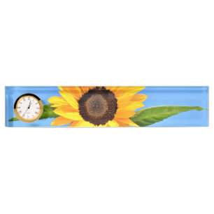 Yellow Sunflower Desk Naam Bord Naambordje
