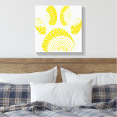 Yellow Sunflower Dog Paw Print (Insitu (Slaapkamer))