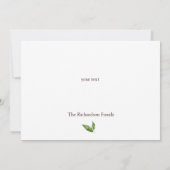 Yellow Sunflower Funeral Custom Text Ik dank u Bedankkaart (Achterkant)