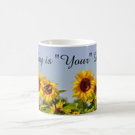 Yellow Sunflower Garden Expression café Mug (Centre)