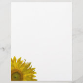 Yellow Sunflower Quinceanera Menu (Achterkant)