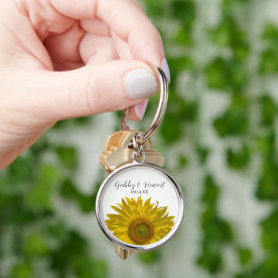 Yellow Sunflower Sleutelhanger
