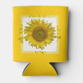 Yellow Sunflower Wedding Favor Blikjeskoeler (Voorkant)