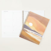 Yellow Sunset Shore | Watercolor Airy Painting (Devant avec enveloppe)