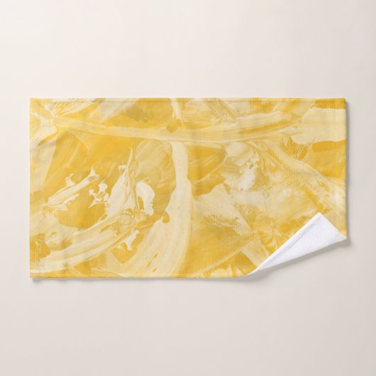 Yellow Sunshine Abstract Handdoek (Handdoek)