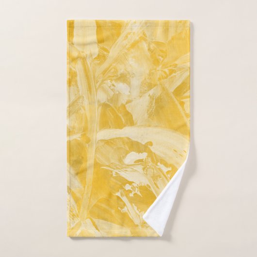 Yellow Sunshine Abstract Handdoek (Handdoek)