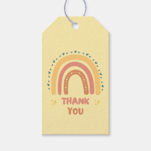 Yellow Sunshine Baby shower Dank u Labels Cadeaulabel