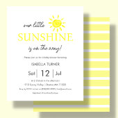 Yellow Sunshine | Summer Baby shower Invitation