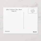 Yellow Swallow Tail Butterfly Briefkaart (Achterkant)