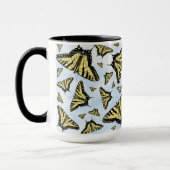 Yellow Swallowtail Butterflies on Blue Sky Pattern Mok (Links)