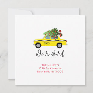 Yellow Taxi Cab kerstboom We hebben adres verplaat
