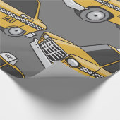 Yellow Taxi Cadeaupapier (Hoek)