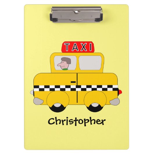 Yellow Taxi Klembord (Voorkant)