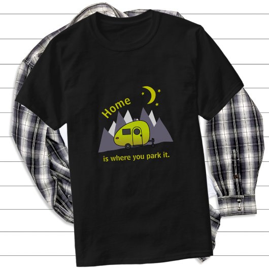 Yellow Teardrop Camper Trailer T-Shirt