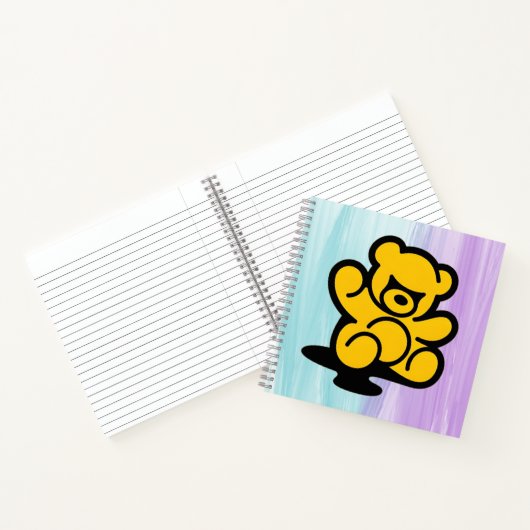 Yellow Teddy Trouble Notitieboek (Binnen)
