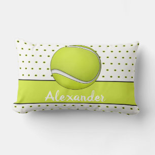 Yellow Tennis Ball monogram Kussen