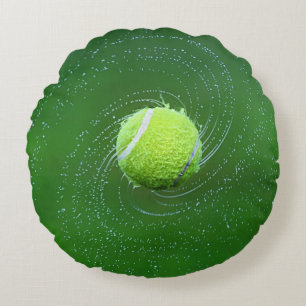 Yellow Tennis Ball Persoonlijk Rond Kussen
