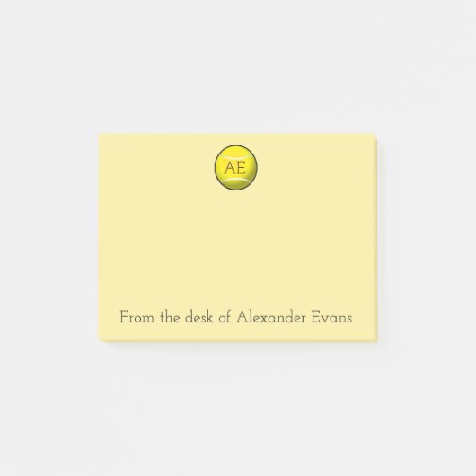 Yellow Tennis Ball Post-it® Notes (Voorkant)