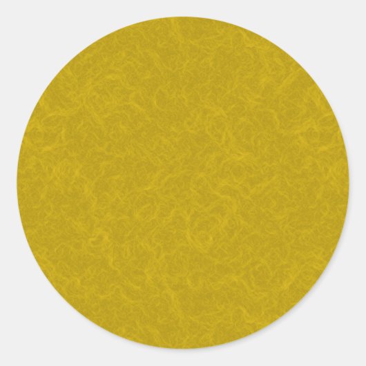 Yellow textured surface with  swirling pattern ronde sticker (Voorkant)