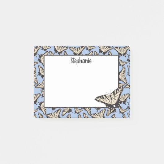 Yellow Tiger Swallowtail Butterfly Illustratie Post-it® Notes (Voorkant)