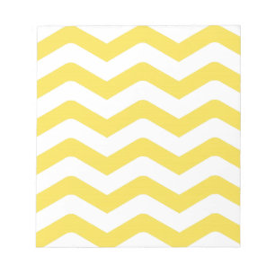 Yellow Tight Chevron Pattern Notitieblok