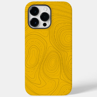 Yellow Topo 01 Case-Mate iPhone 14 Pro Max Hoesje