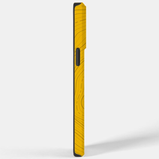 Yellow Topo 01 Case-Mate iPhone Case (Achterkant / Rechts)