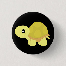 Yellow Tortoise Ronde Button 3,2 Cm