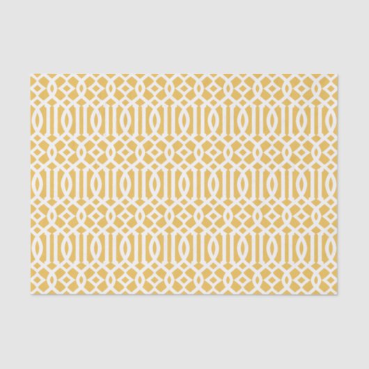 Yellow Trellis | Weefselpapier Tissuepapier (Voorkant)