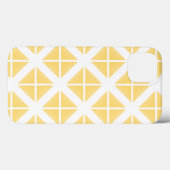 Yellow Trendy driehoekspatroon Case-Mate iPhone Case (Achterkant (horizontaal))
