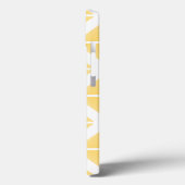 Yellow Trendy driehoekspatroon Case-Mate iPhone Case (Achterkant / Links)