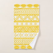 Yellow Tribal Design (Serviette à main)