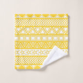 Yellow Tribal Design (Gant de toilette)