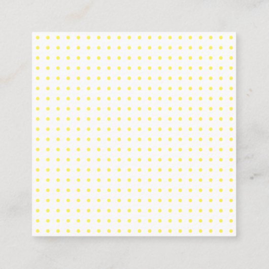 Yellow Tropical Lemon Citrus Monogram Weddenschap Informatiekaartje (Achterkant)