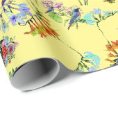 Yellow Tropical Paradise Cadeaupapier (Rol Hoek)