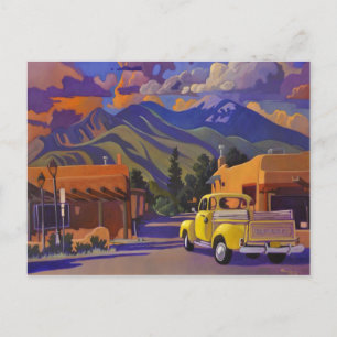 Yellow Truck POSTCARD by Art West Briefkaart
