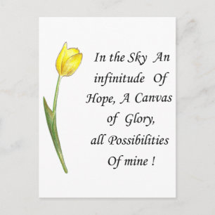 Yellow Tulip Briefkaart