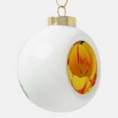 Yellow Tulip Keramische Bal Ornament (Links)