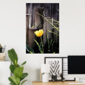 Yellow Tulip Poster (Thuiskantoor)