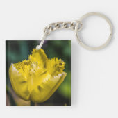Yellow Tulip Sleutelhanger (Achterkant)