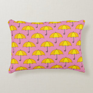 Yellow Umbrella Accent Kussen
