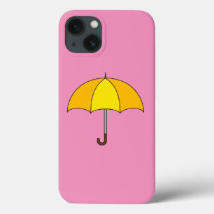 Yellow Umbrella iPhone 13 Hoesje
