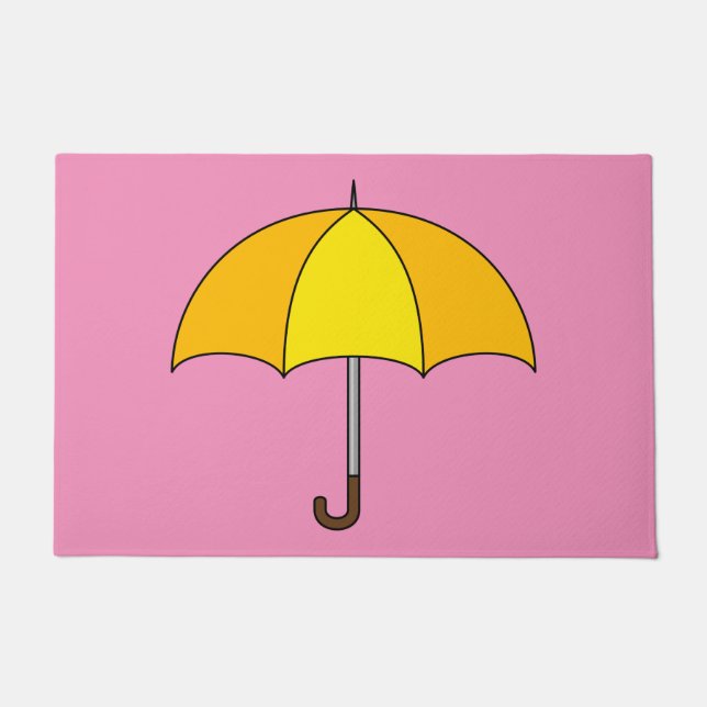 Yellow Umbrella Deurmat (Voorkant)