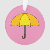 Yellow Umbrella Ornament (voorkant)
