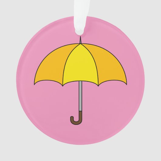 Yellow Umbrella Ornament (voorkant)