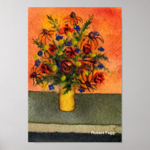 Yellow Vase Art Print