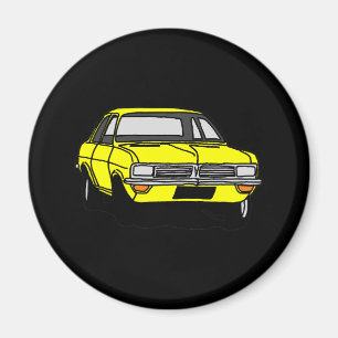 Yellow Vauxhall Viva HC Magneet